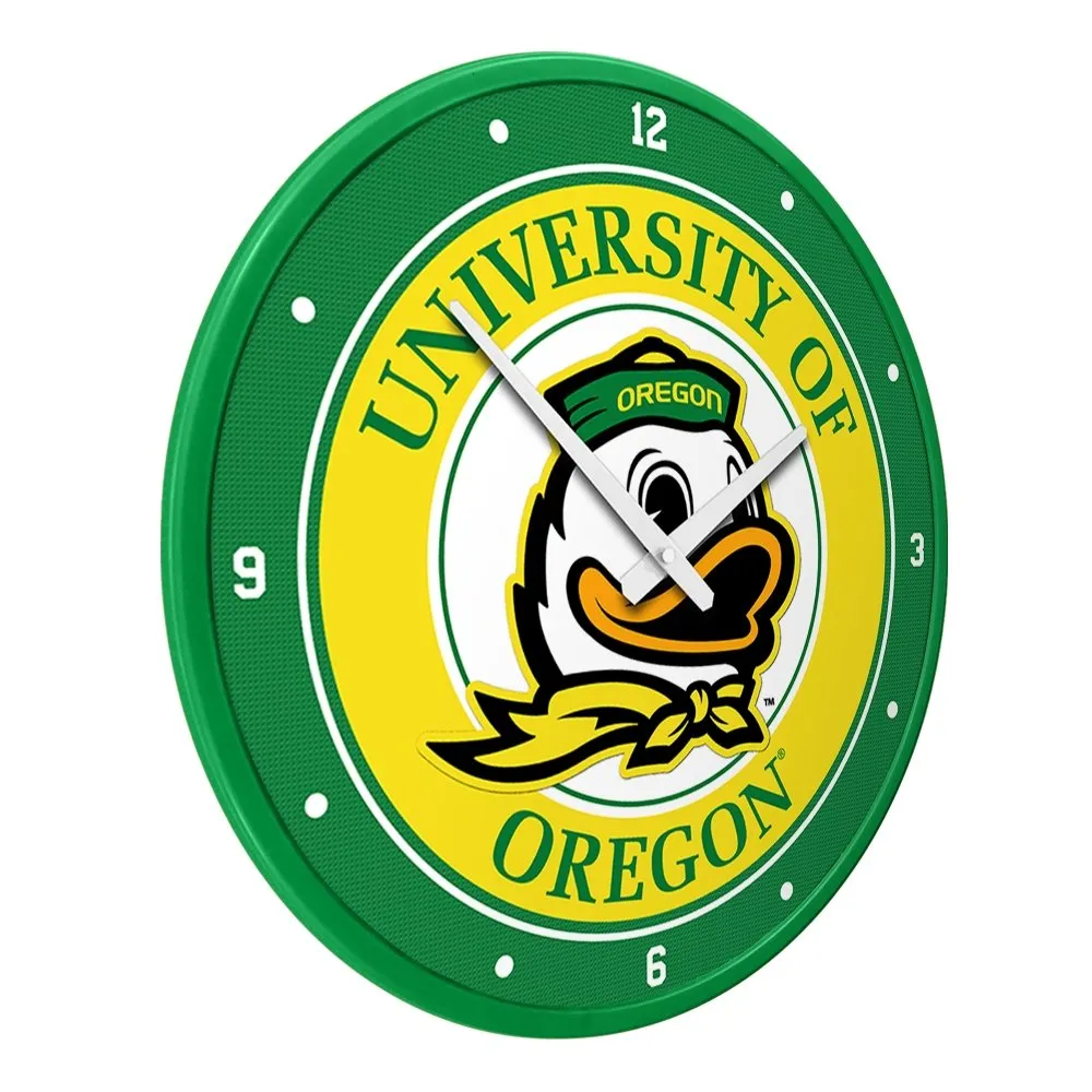 Oregon Ducks: Modern Disc Wall Clock