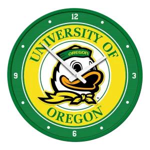 Oregon Ducks: Modern Disc Wall Clock