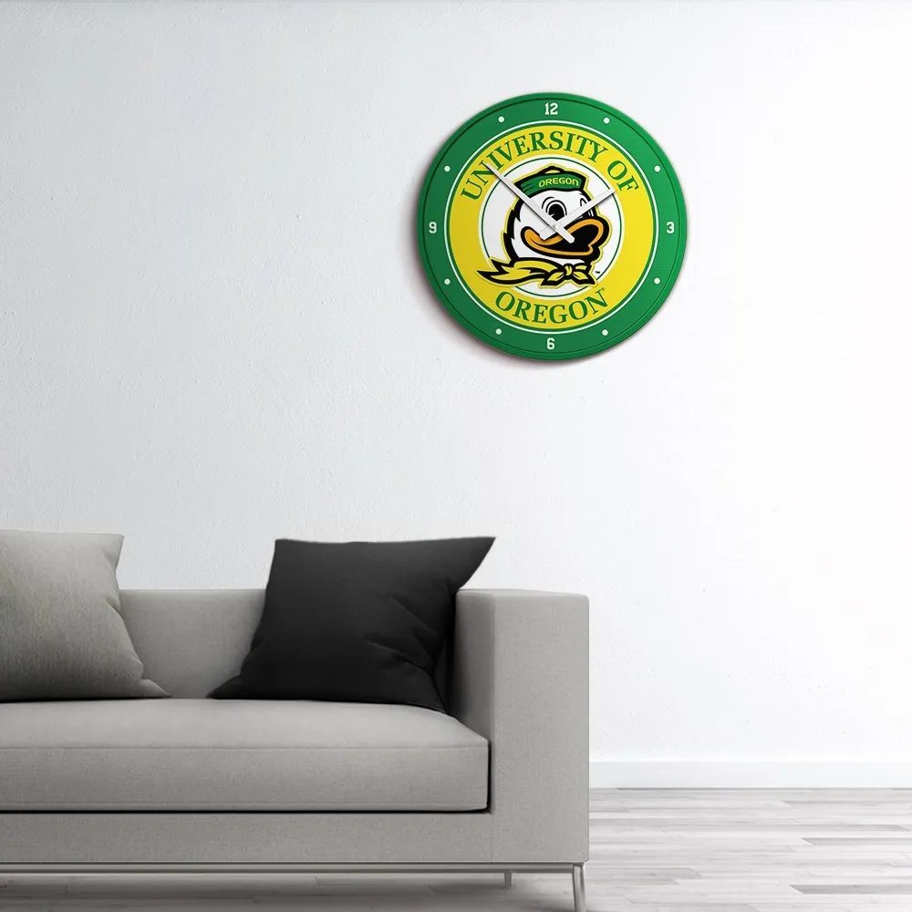 Oregon Ducks: Modern Disc Wall Clock