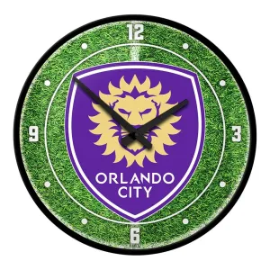Orlando City: Pitch - Modern Disc Wall Clock