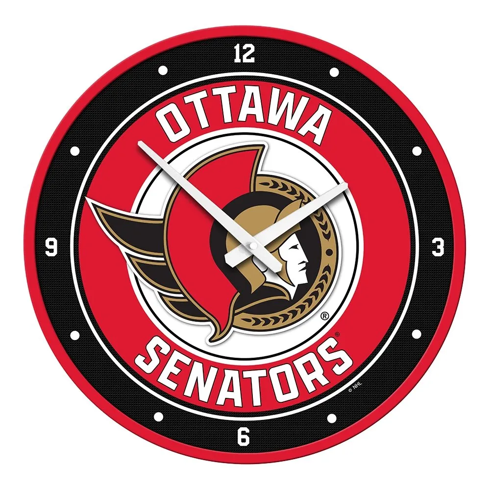 Ottawa Senators: Modern Disc Wall Clock