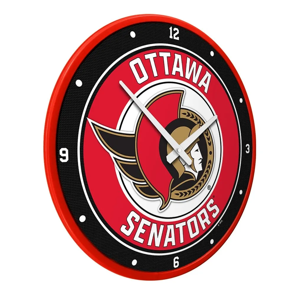 Ottawa Senators: Modern Disc Wall Clock