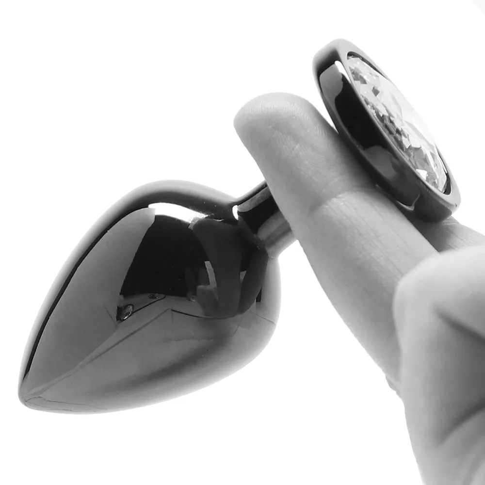 Ouch! Clear Gem Plug in Medium