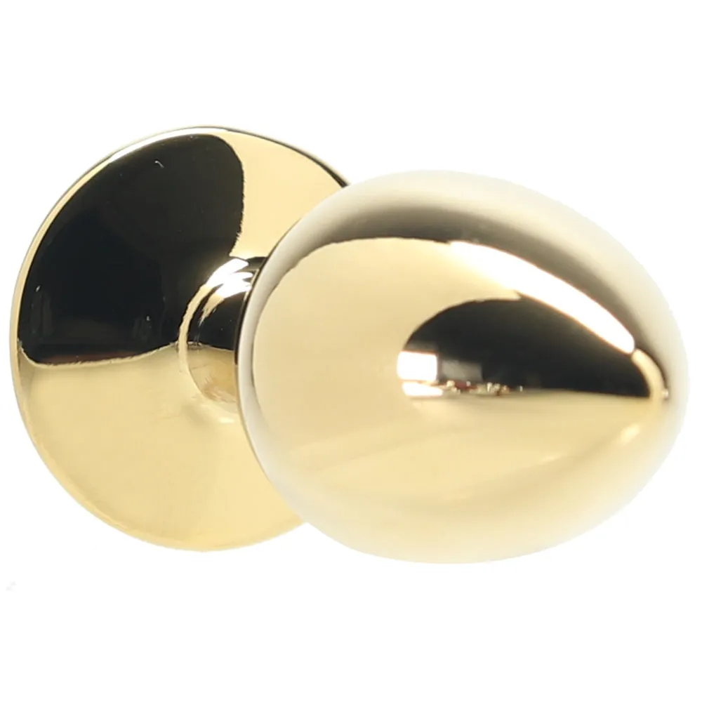 Ouch! Green Round Gem Gold Plug in Small