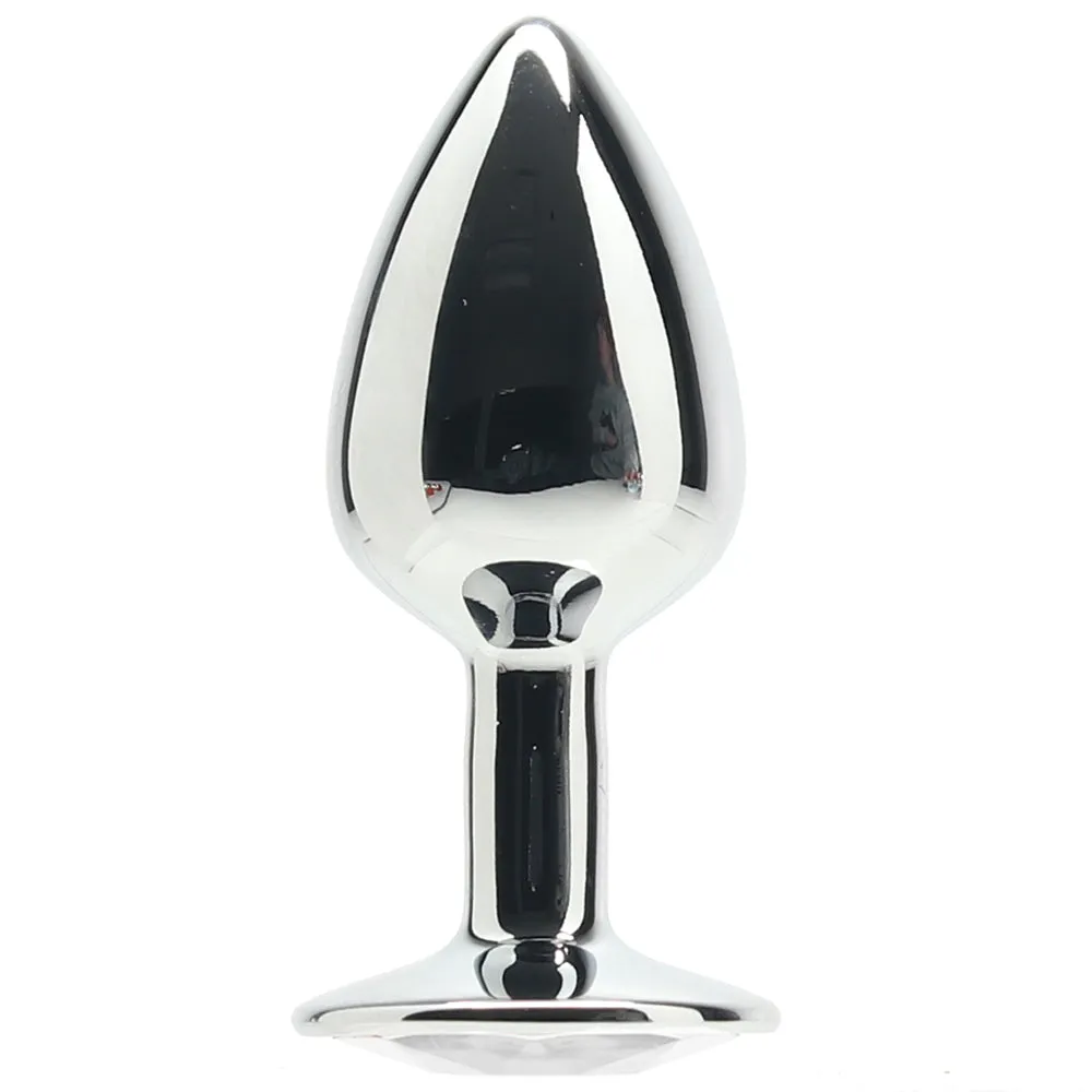 Ouch! Round Gem Silver Plug in Small