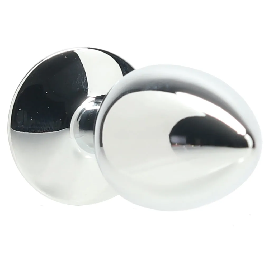 Ouch! Round Gem Silver Plug in Small