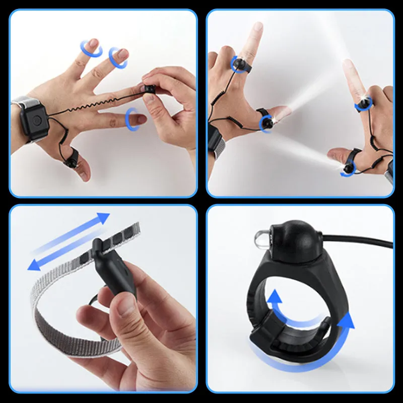 Outdoor high power finger flashlight