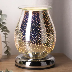 Oval 3D Burst Electric Touch Wax Melter