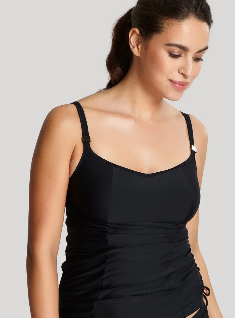 PANACHE - ANYA TANKINI TOP IN BLACK