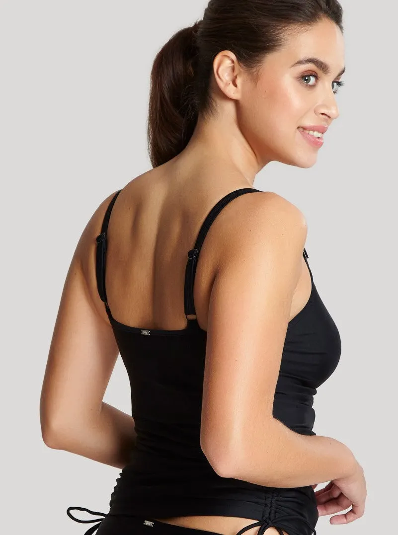 PANACHE - ANYA TANKINI TOP IN BLACK