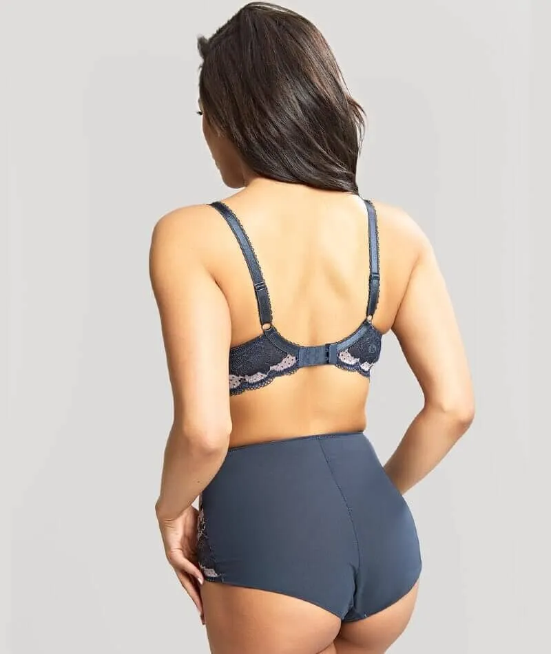 Panache Clara Moulded Sweetheart Underwire Bra - Navy Pearl