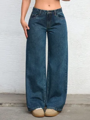 Pantalones vaqueros de pierna ancha de Cherry Vibes en