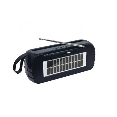 Parlante Sport carga celulares con Panel Solar/ Linterna/ Micrófono/ FM/ MP3/ BLUETOOTH/ Power bank