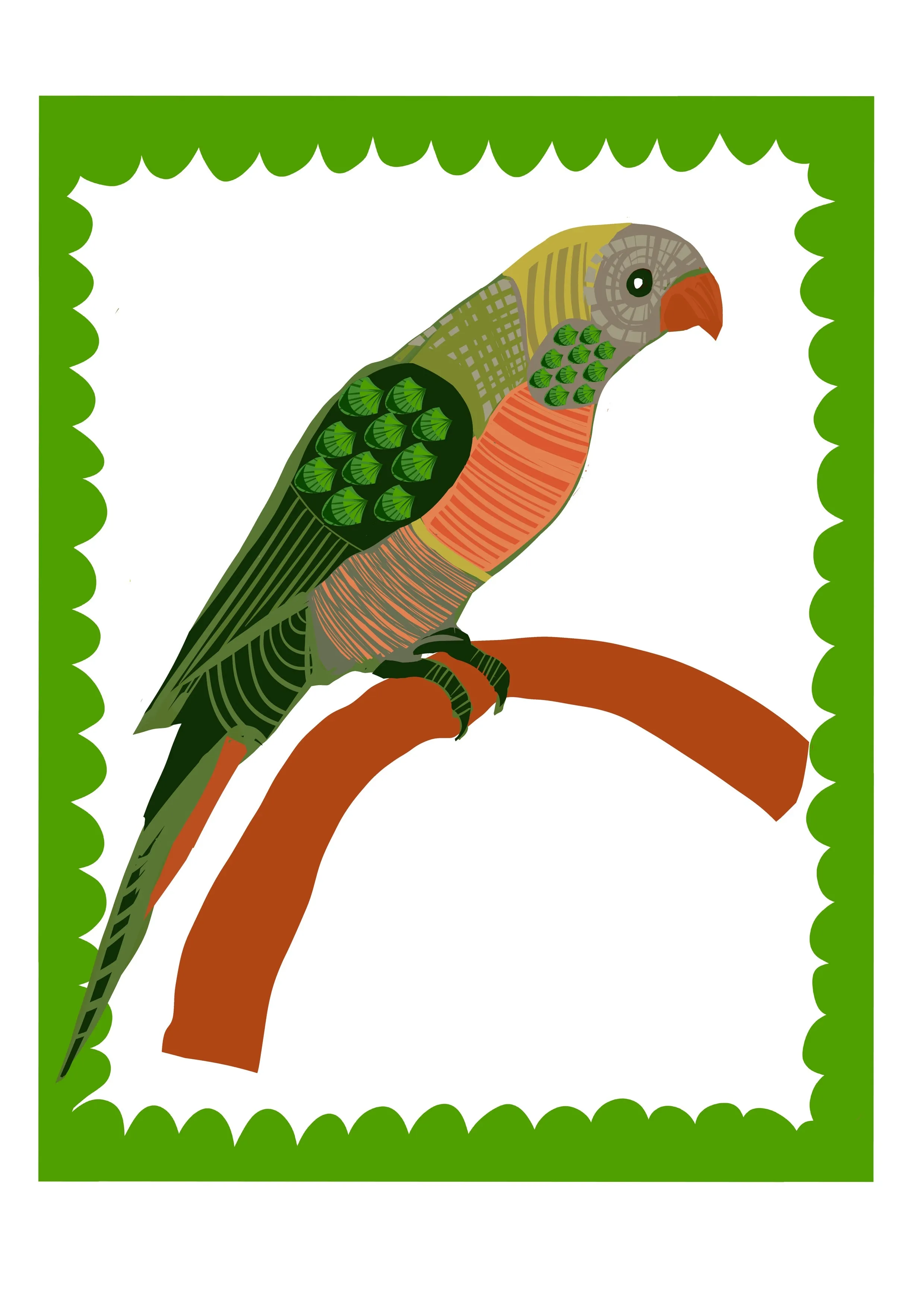 PARROT 1 - ORIGINAL LIMITED EDITION FINE ART GICLEE PRINT