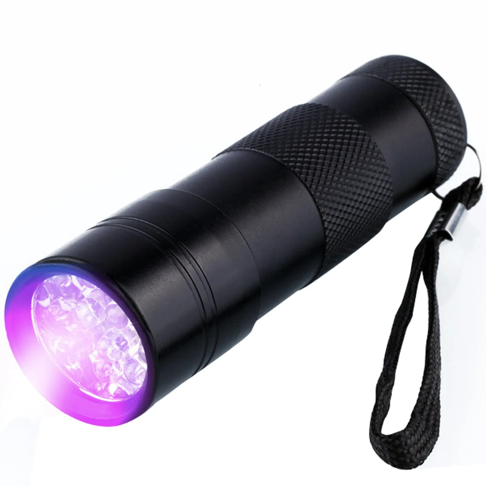 PD_52 Kibeland Blacklight UV Flashlight 12 LED Ultra Violet Flashlight Authenticate Notes, Stamp, Find Cloth Fluorescent Agents