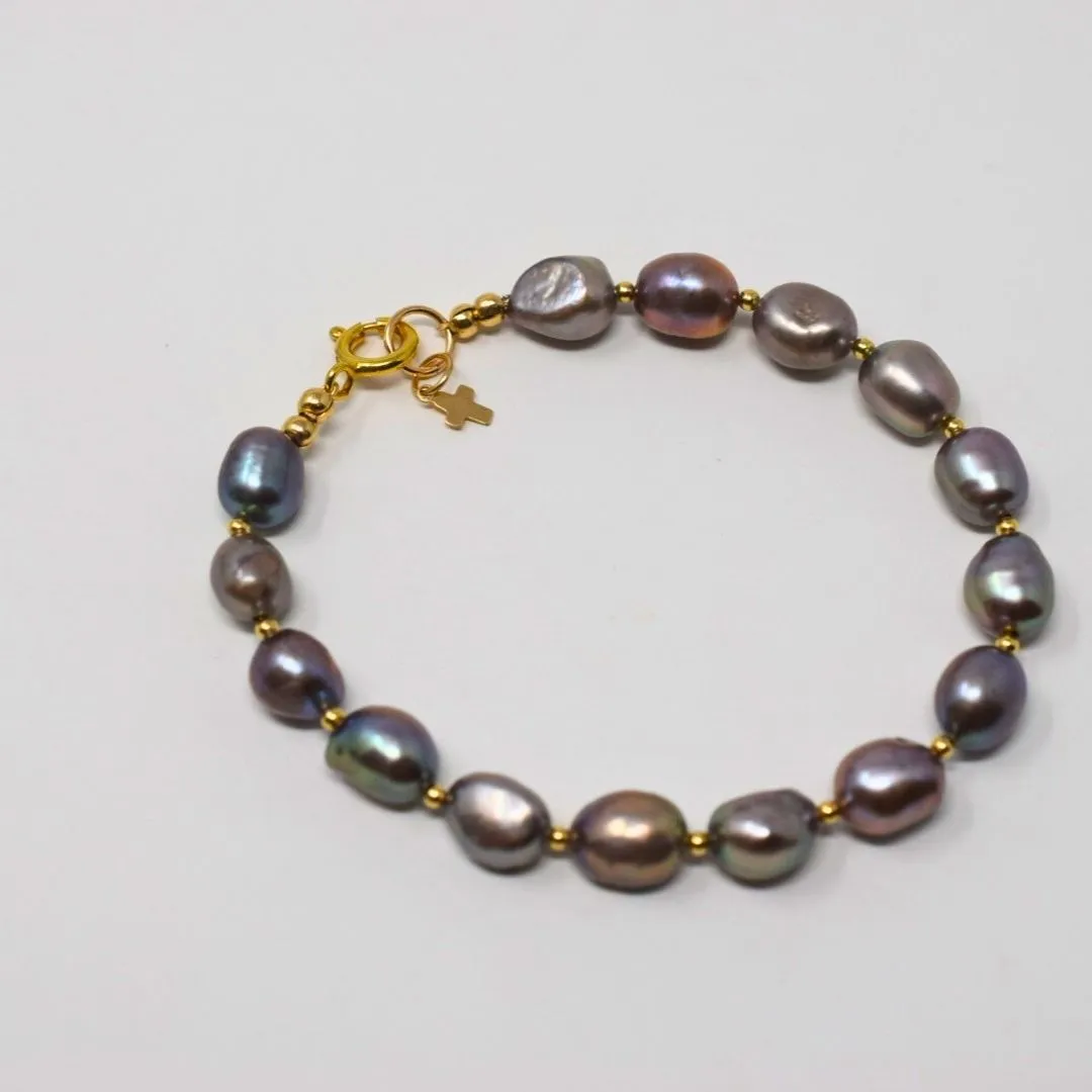 Peace in Thy Strength Bracelet: Lavender Grey