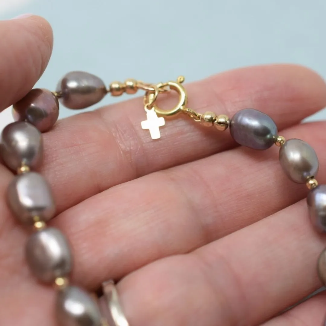 Peace in Thy Strength Bracelet: Lavender Grey