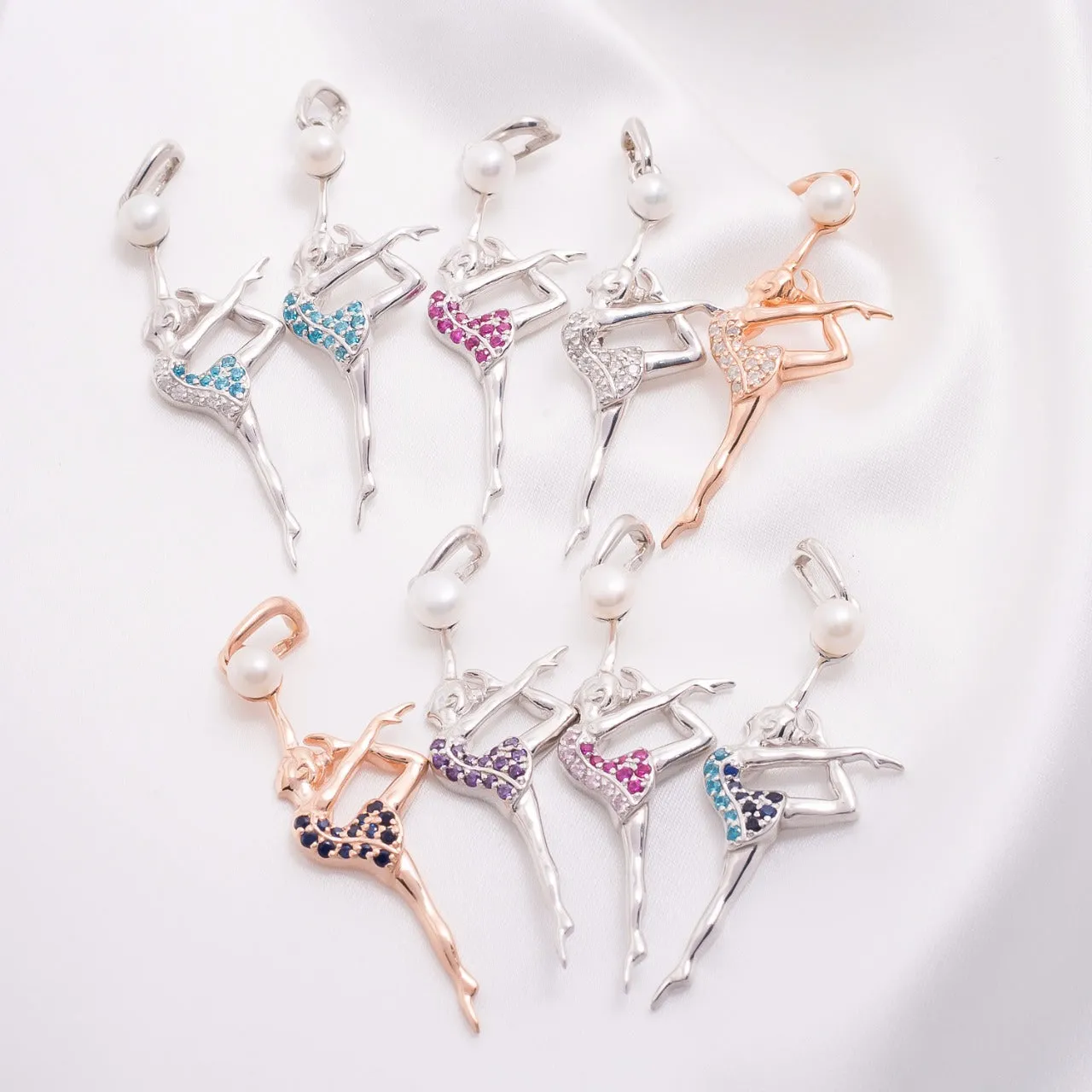 Pendant "Gymnast with Pearl"