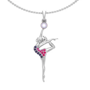 Pendant "Gymnast with Pearl"