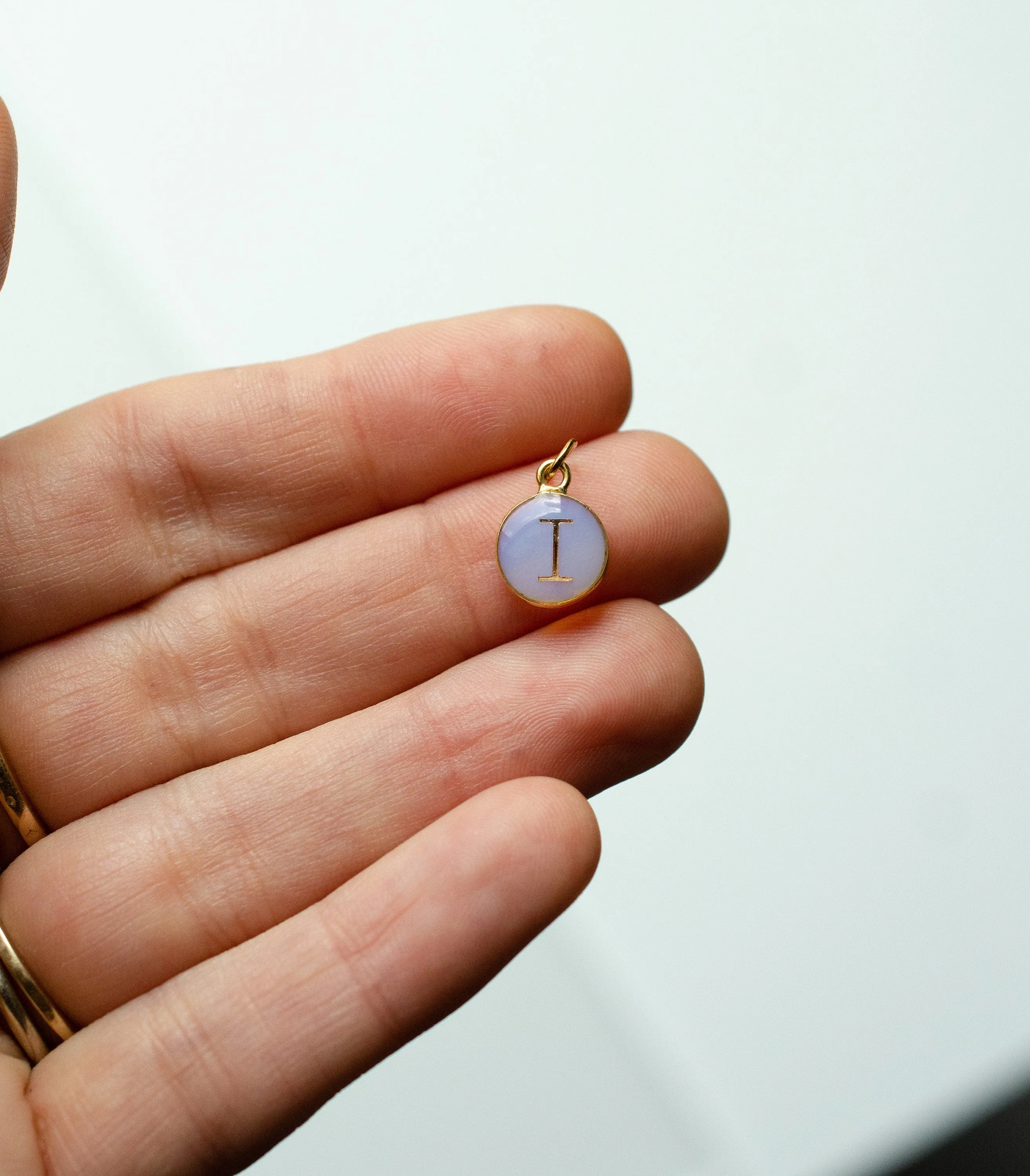 Personalized stone pendant, gemstone pendant, minimal jewelry, mom gift, new mom gift, gemstone initial pendant, tiny stone single pendant