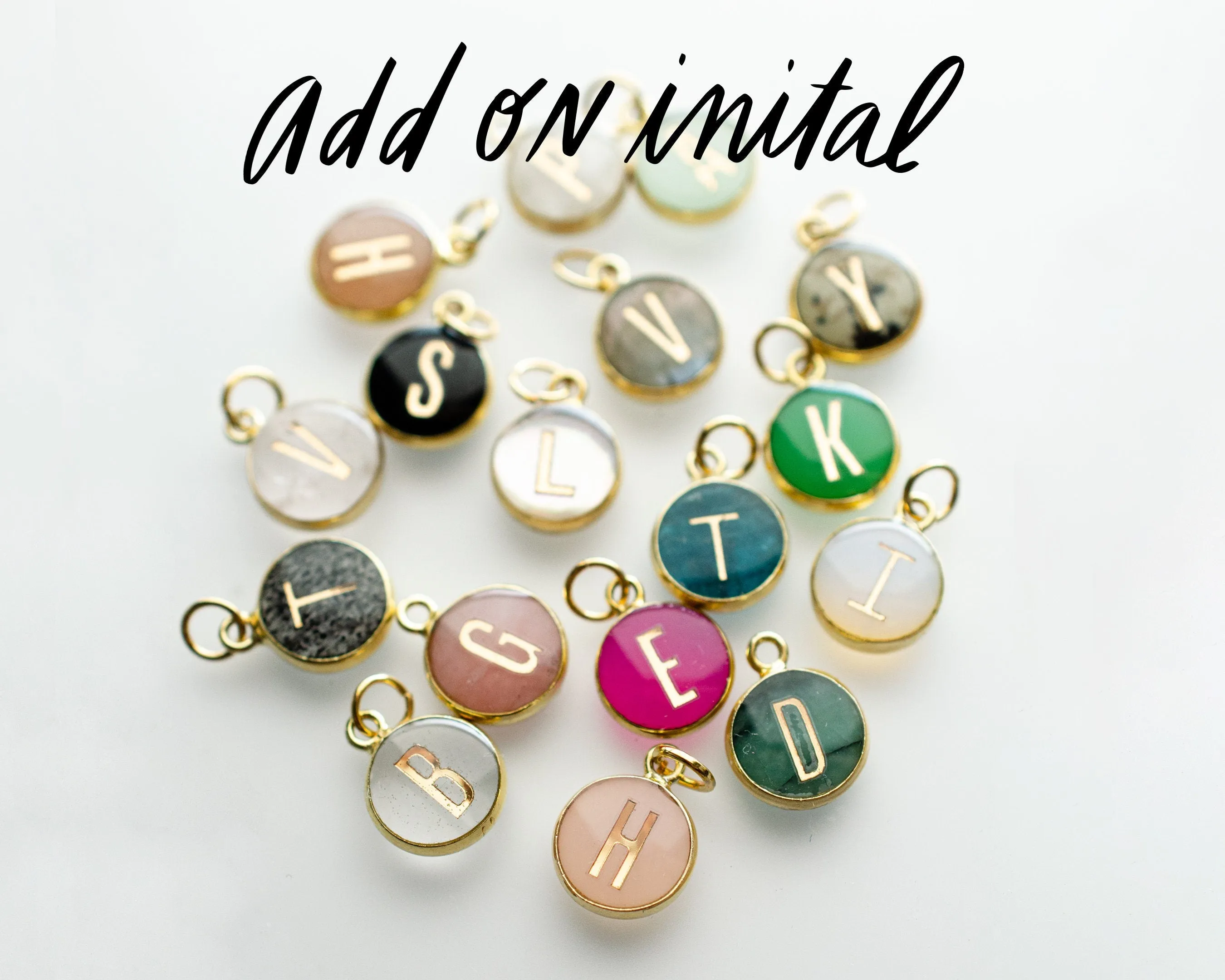 Personalized stone pendant, gemstone pendant, minimal jewelry, mom gift, new mom gift, gemstone initial pendant, tiny stone single pendant