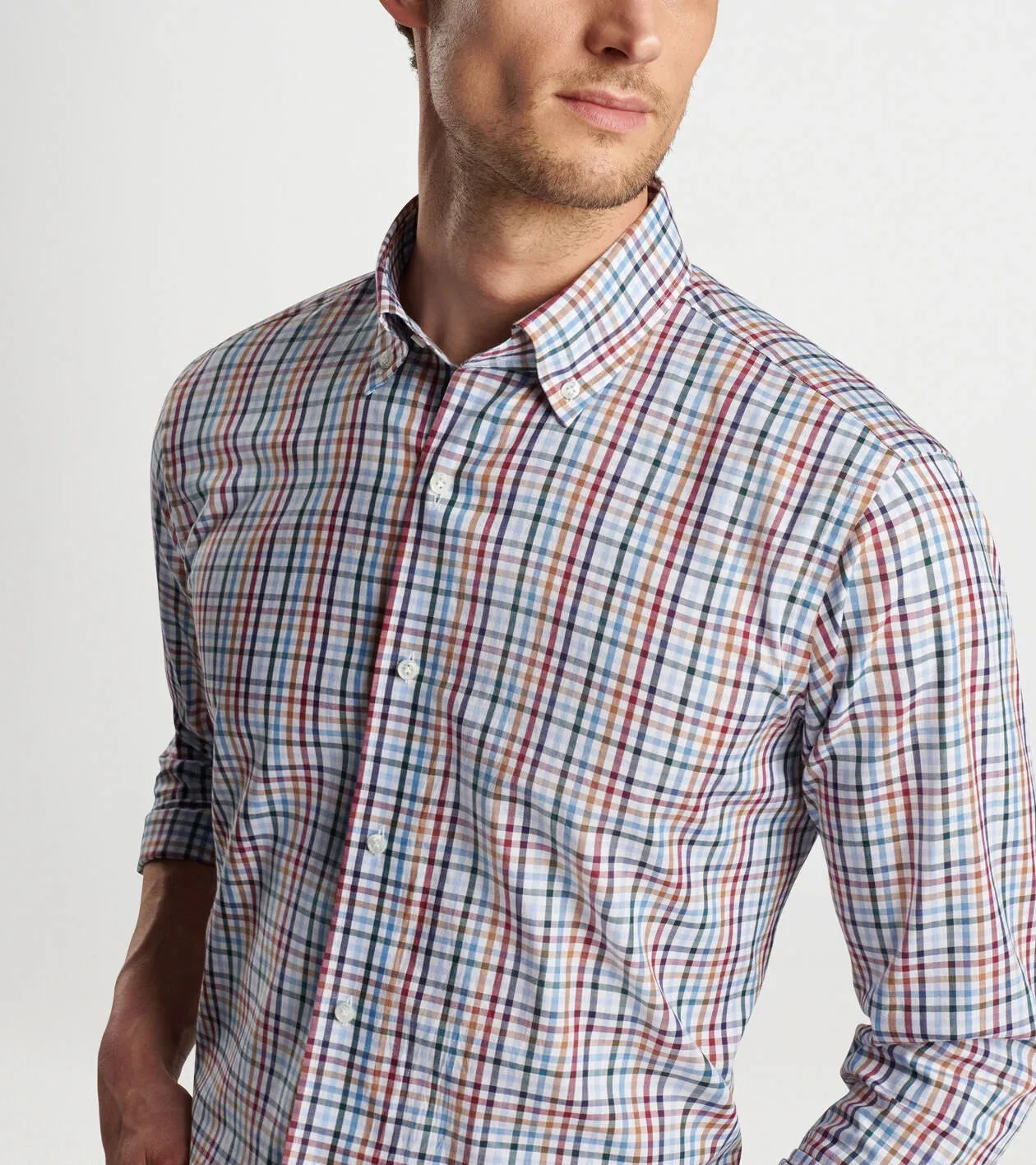 Peter Millar Brighton Cotton Sport Shirt - Navy