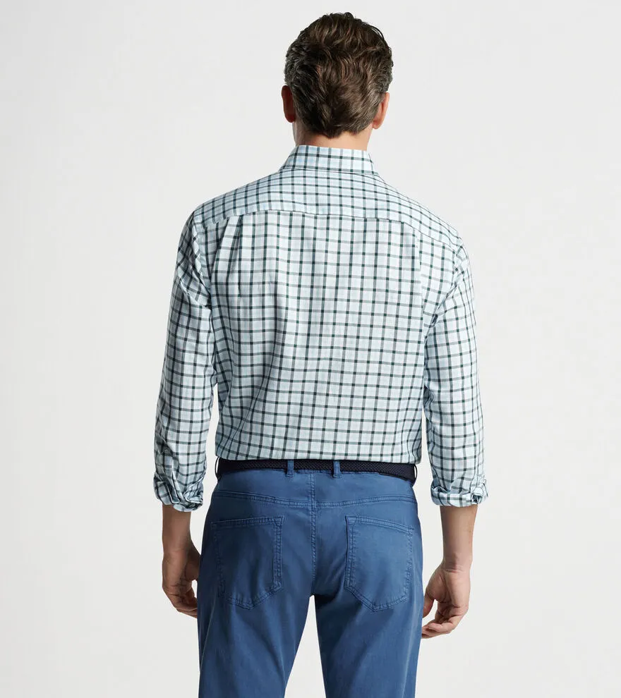 Peter Millar Combe Cotton Sport Shirt - White