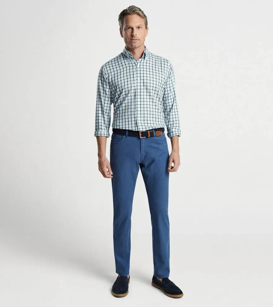 Peter Millar Combe Cotton Sport Shirt - White