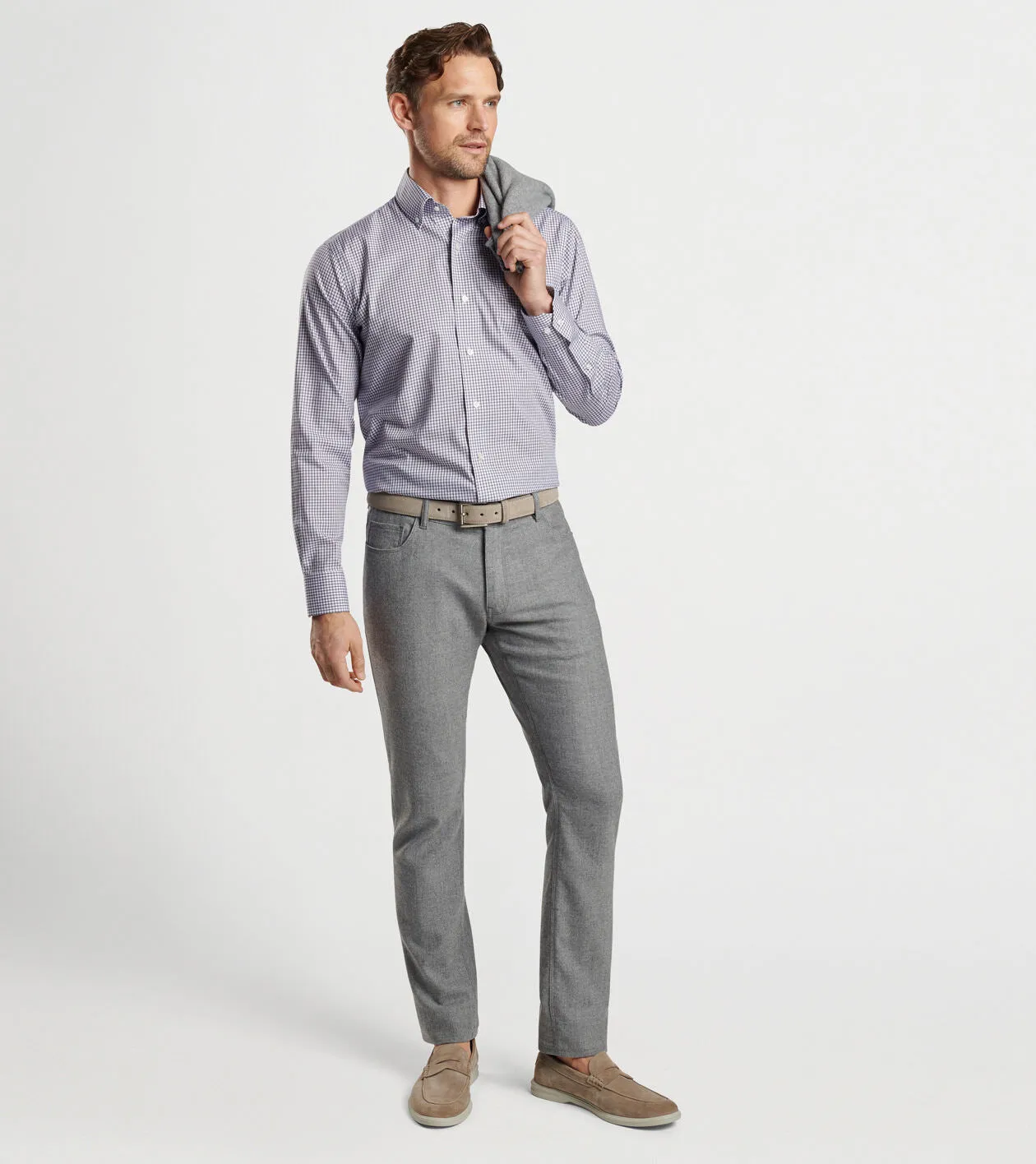 Peter Millar Ludlow Cotton Sport Shirt - Brook Blue