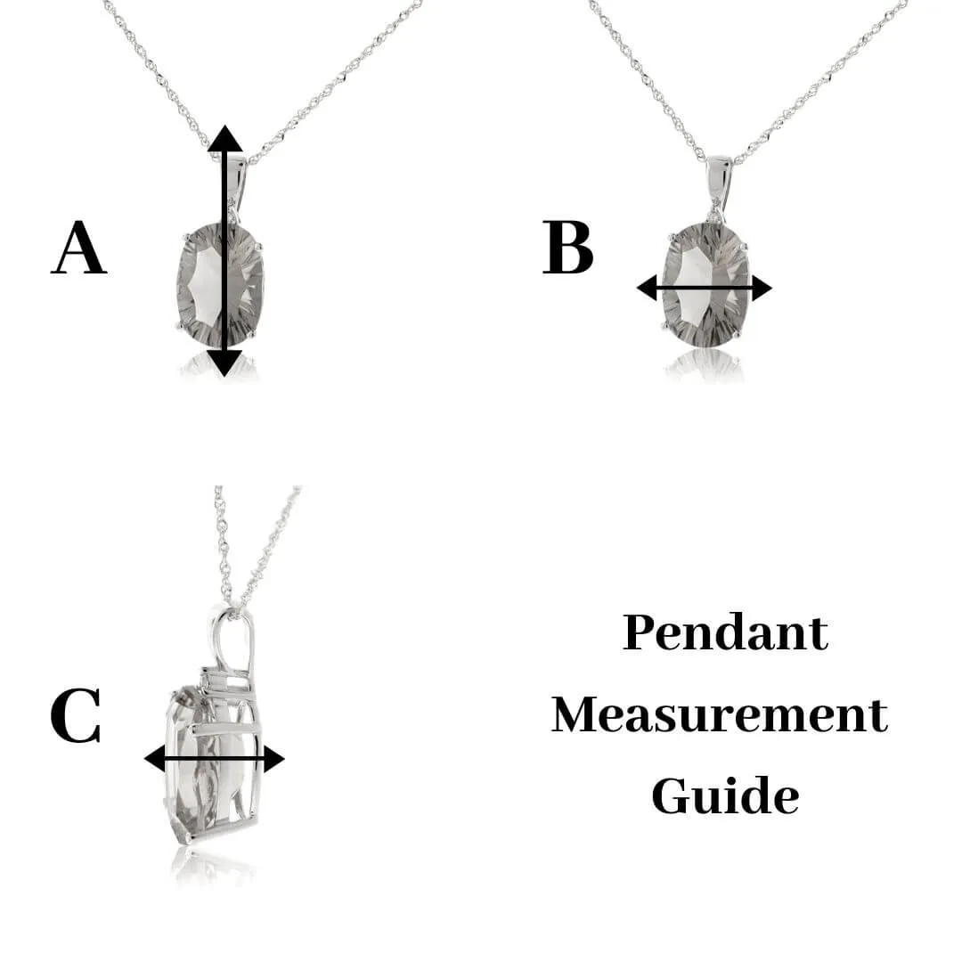 Petite Diamond Anchor Pendant with Chain