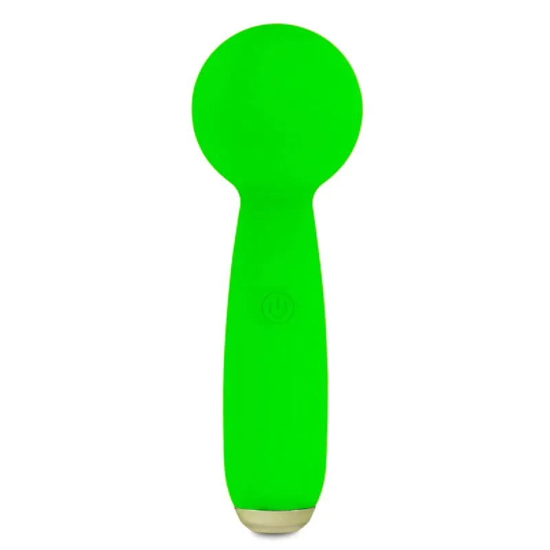 Petites Lil Exclaim Mini Wand Vibrator - Green