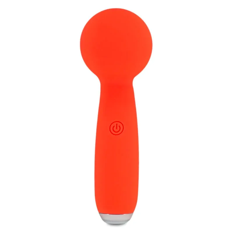 Petites Lil Exclaim Mini Wand Vibrator - Orange