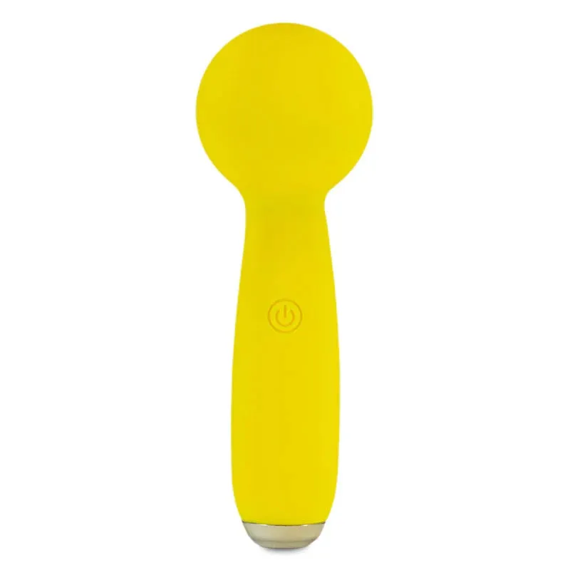 Petites Lil Exclaim Mini Wand Vibrator - Yellow