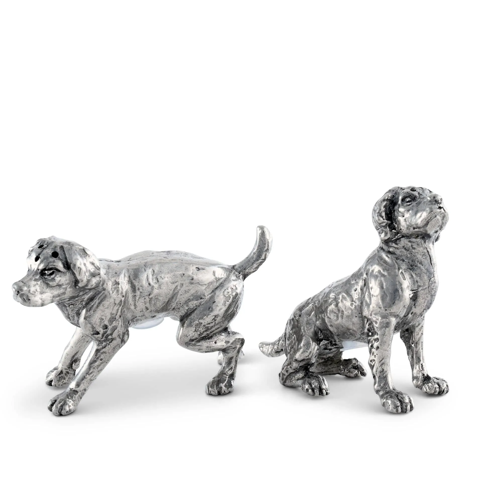 Pewter Salt & Pepper Set - Spaniels