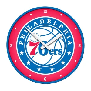 Philadelphia 76ers: Modern Disc Wall Clock