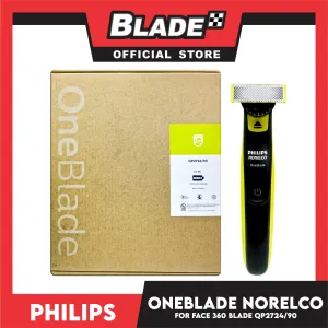 Philips Norelco OneBlade 360 Face Hybrid Electric Trimmer and Shaver QP2724/90 5V