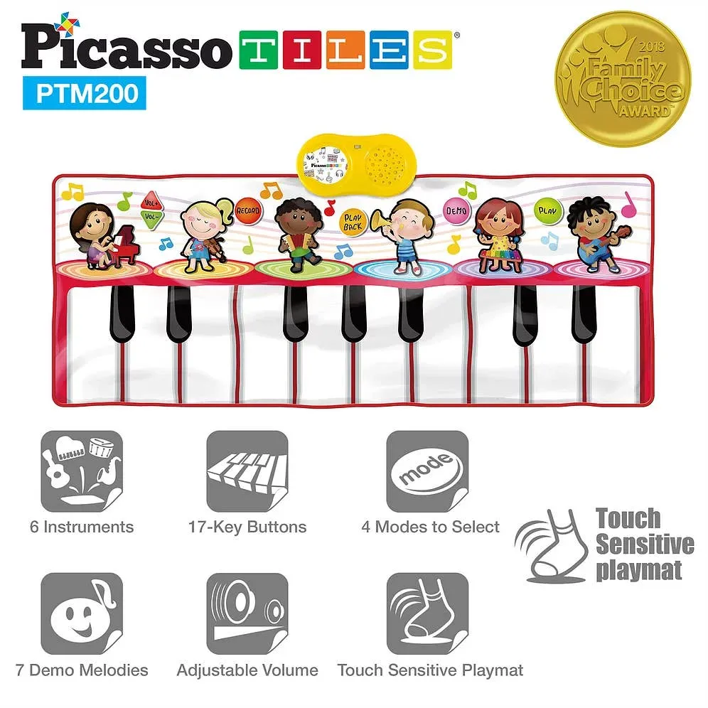 Picasso Tiles--Educational Piano Music Playmat