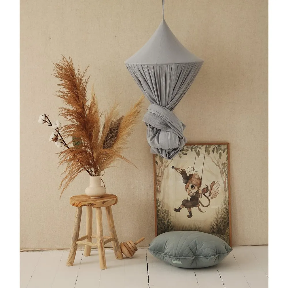 Pigeon Grey Decorative Canopy - Light Grey