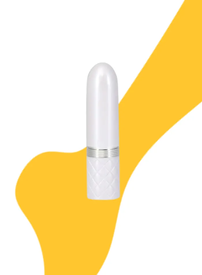 Pillow Talk LUSTY Swarovski Crystal Mini Lipstick Clitoral Vibrator with Flickering Tongue Pink