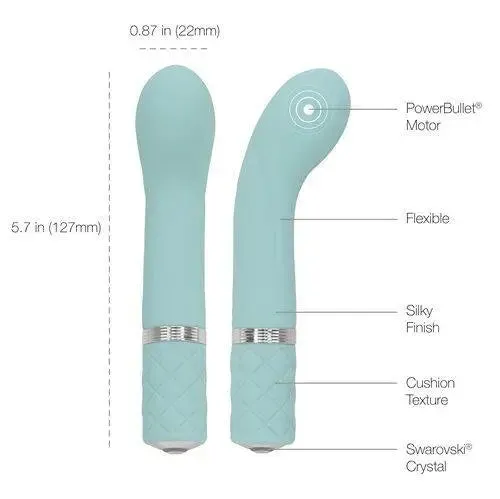 PILLOW TALK RACY VIBE WITH SWAROVSKI CRYSTAL - TEAL