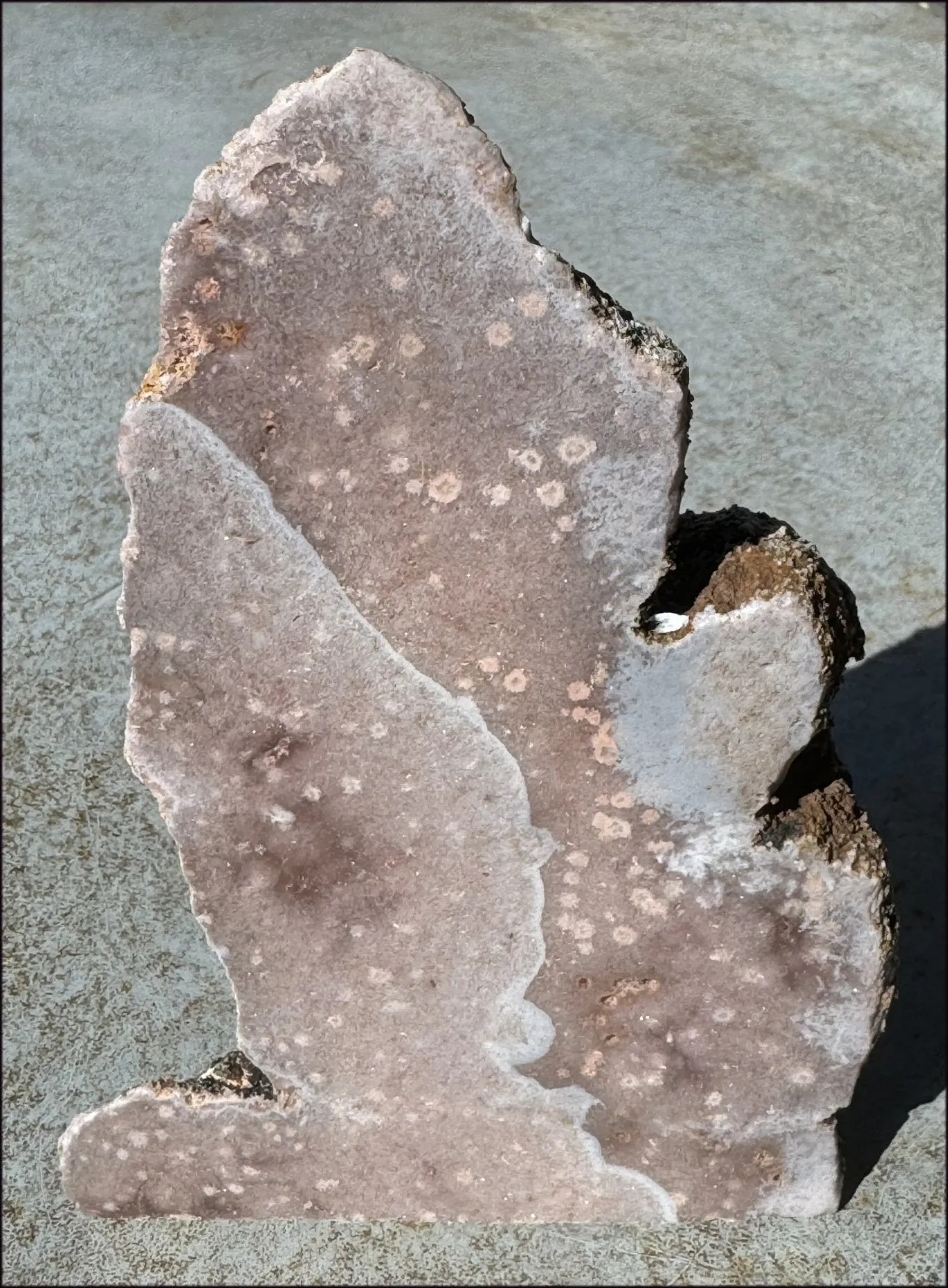 Pink Amethyst Standing Stone with Cute Spots! - Heart Chakra work, Relieve Stress Anxiety