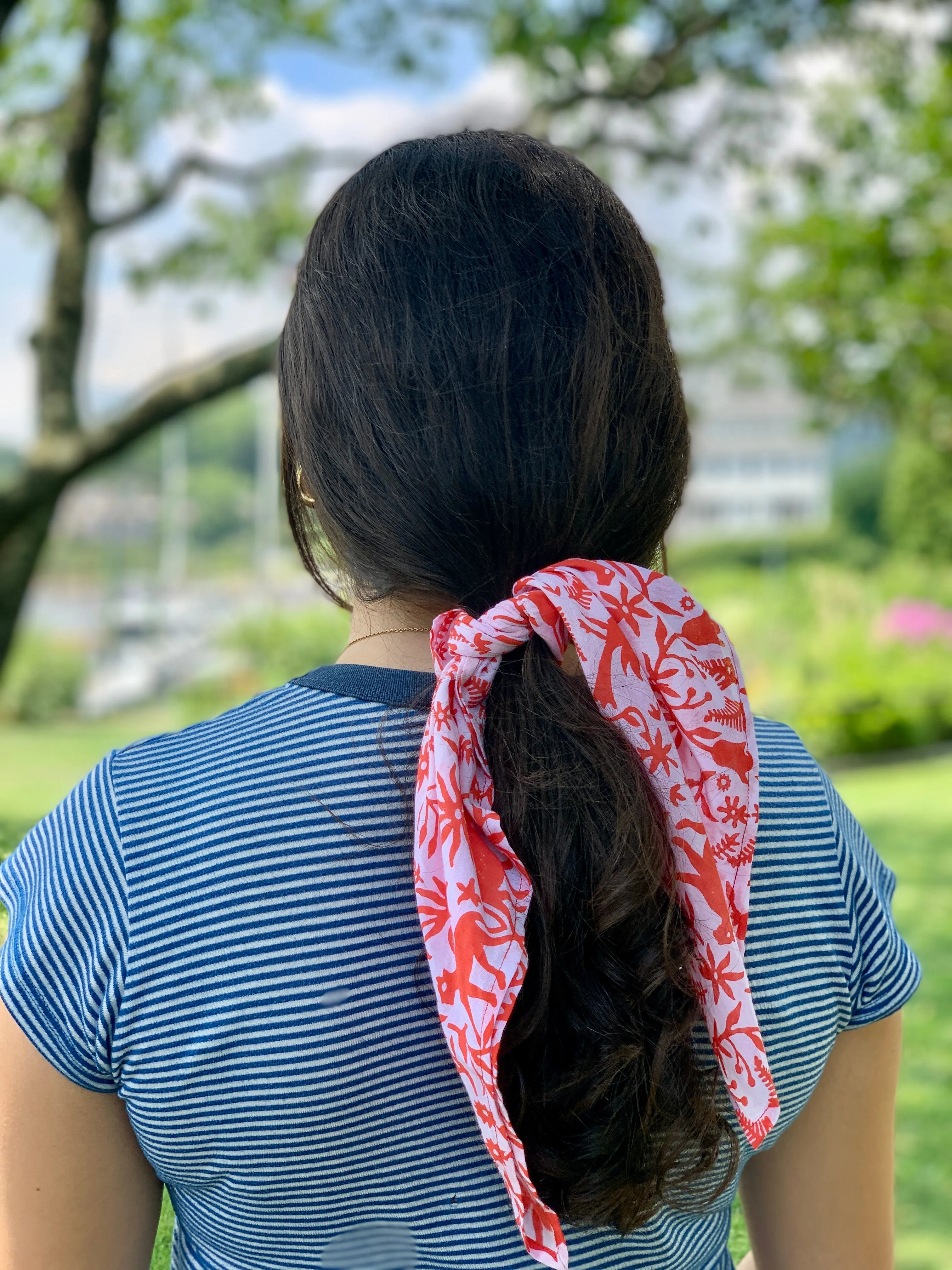 Pink and Red Jaguar Bandana