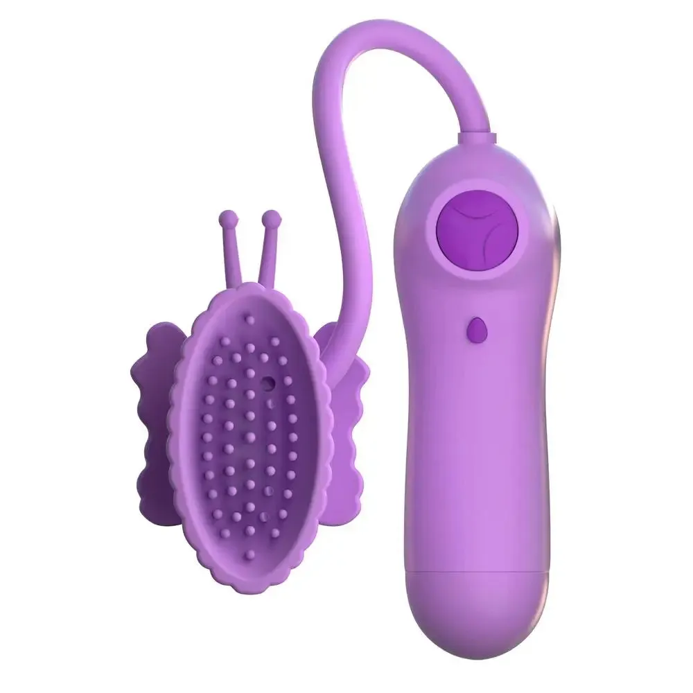 Pipedream Purple Butterfly Clit Stim with Wired Controller