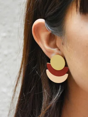 Pithy Luxury Jewellery - Saturno Big Stud Earrings