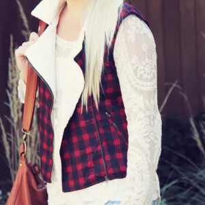 Plaid & Cloth Vest