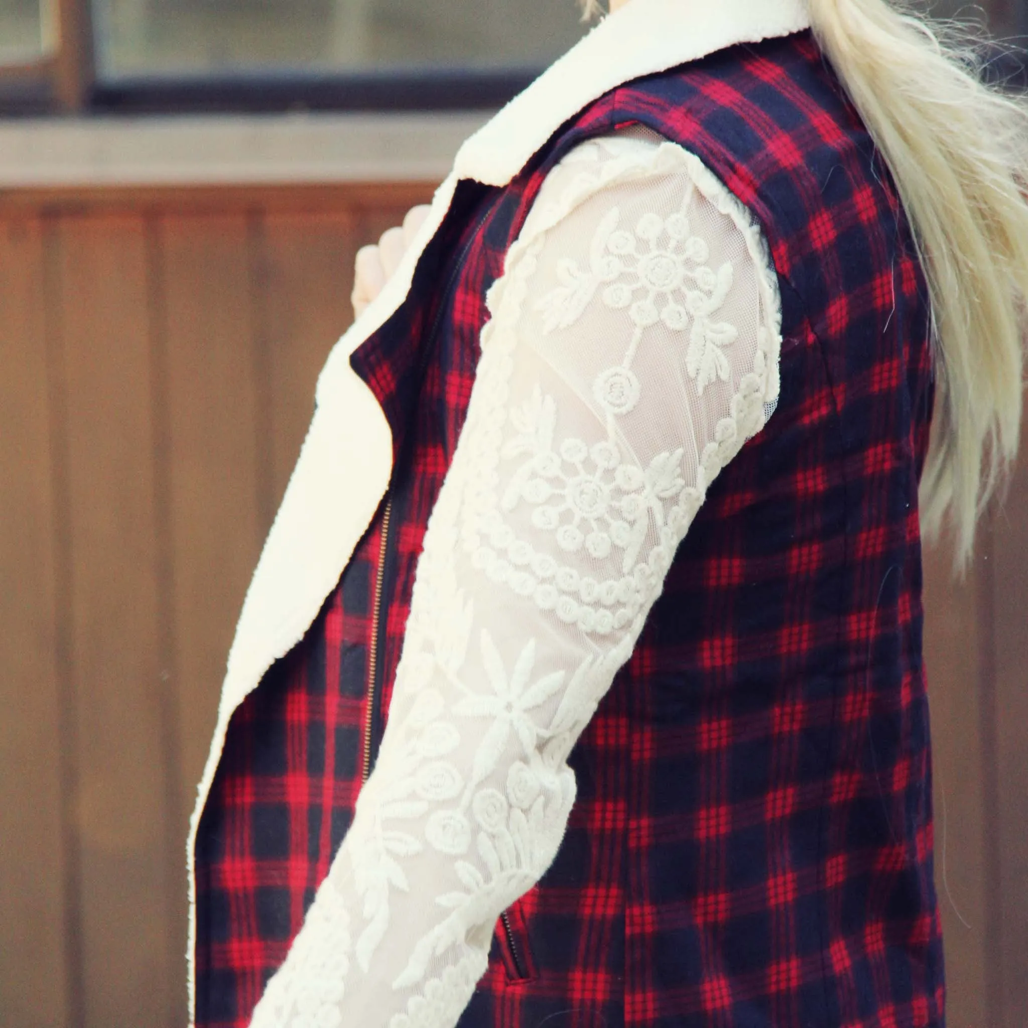 Plaid & Cloth Vest