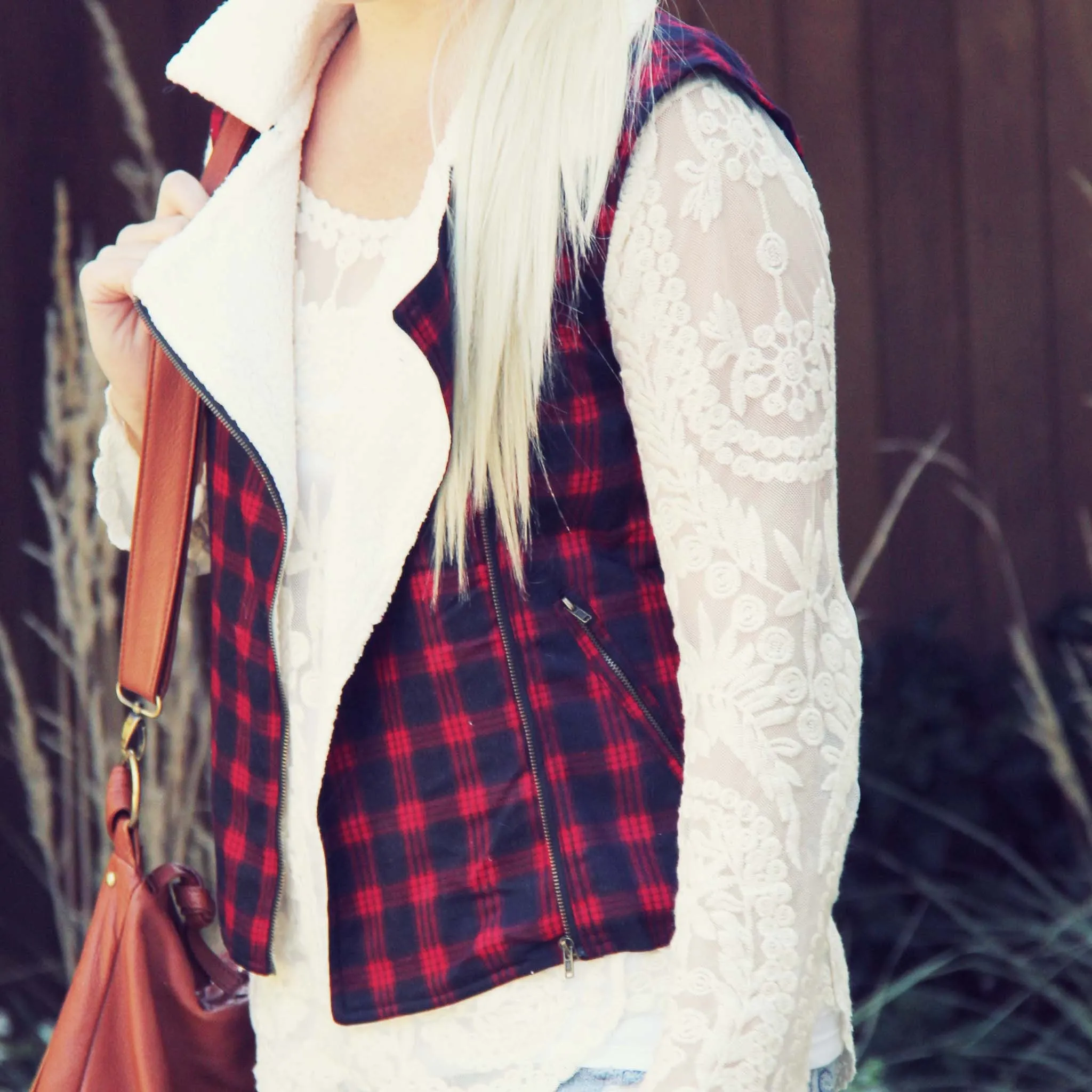 Plaid & Cloth Vest