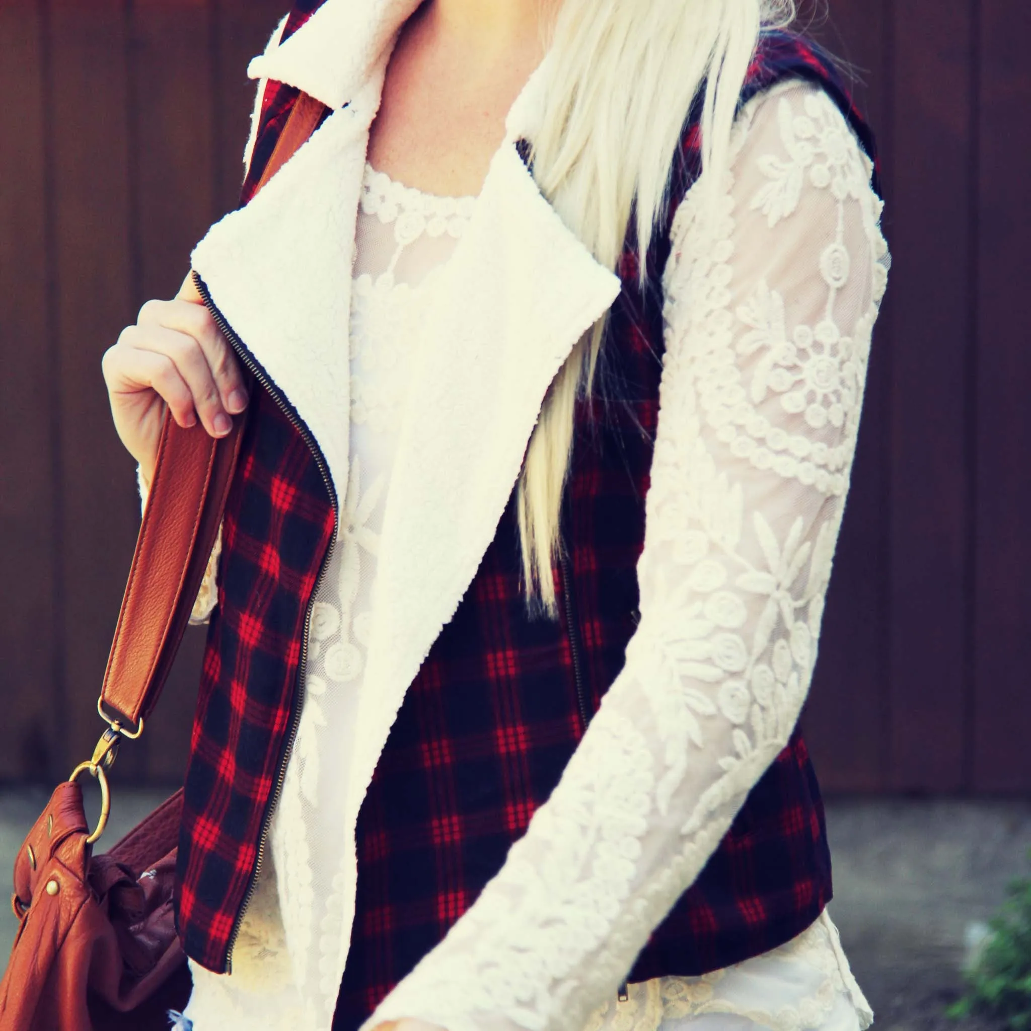 Plaid & Cloth Vest