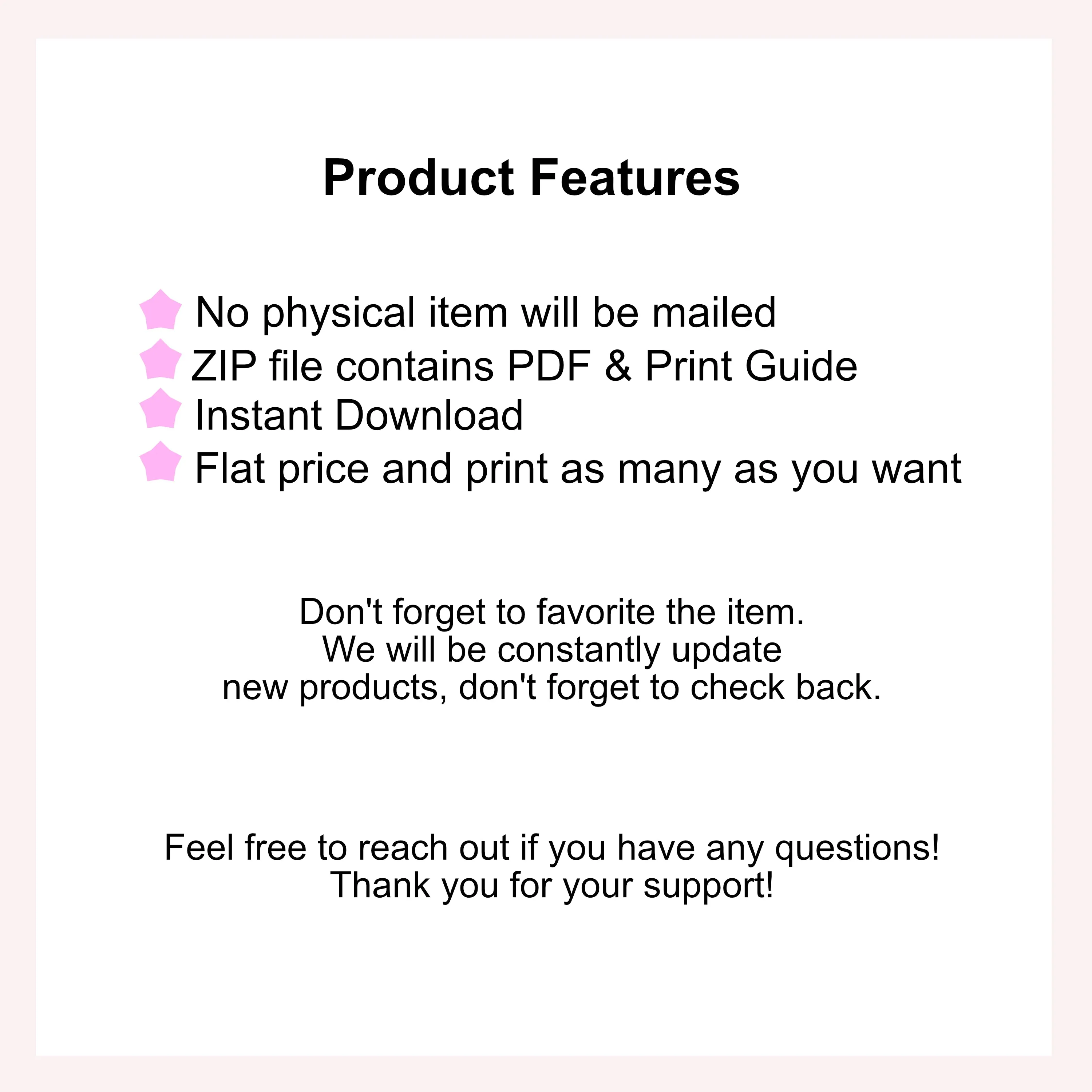 Pocket XL Ring Size | Neku Functional Undated Daily Inserts Version 1 | PRINTABLE