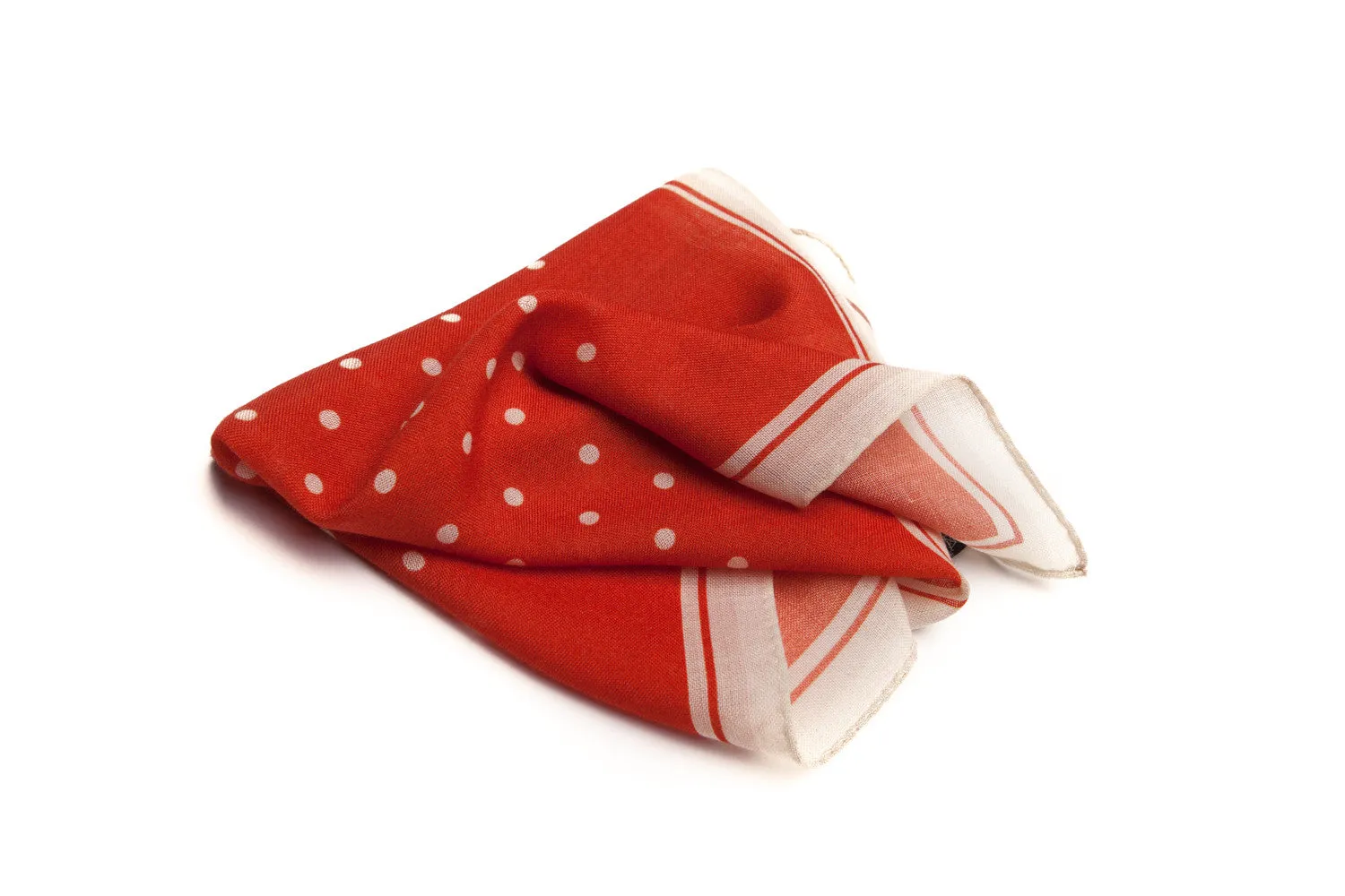Polka Dot Square - Red